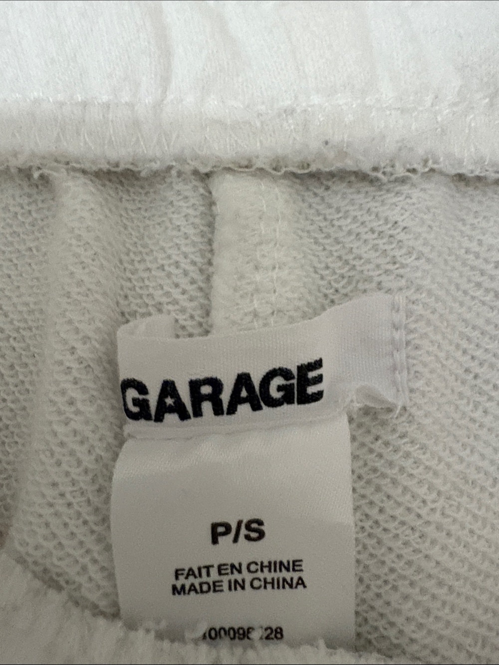 Garage White Elastic-Waist Athletic Lounge Shorts - Picture 2 of 3